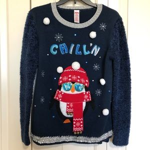 Women’s Christmas Ugly Sweater PENGUIN CHILL'N